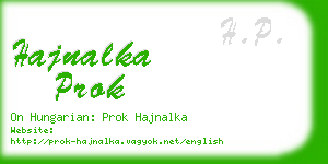 hajnalka prok business card